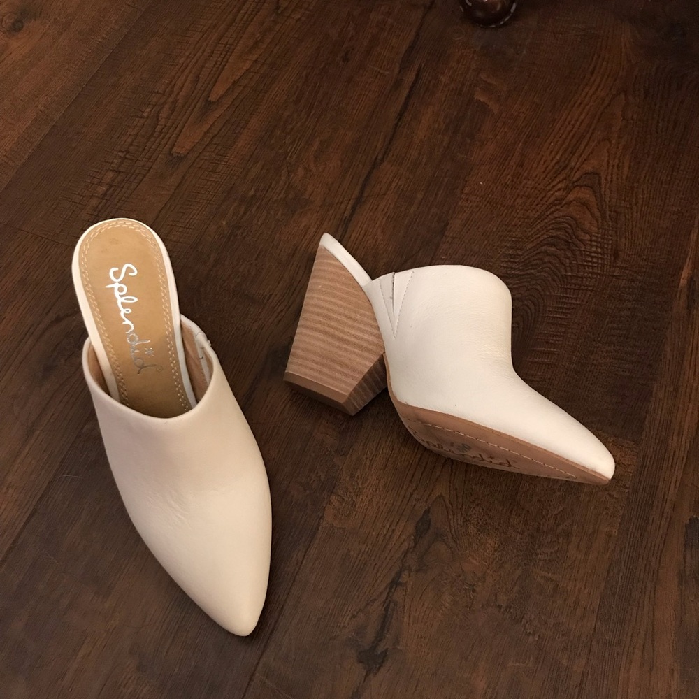 cute white heels!! (never worn)